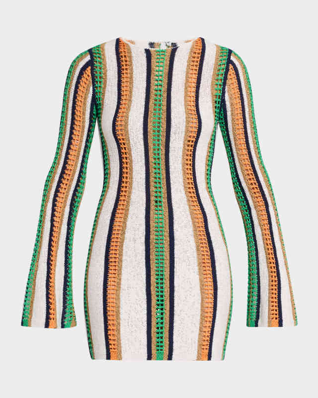 May Long-Sleeve Mini Dress